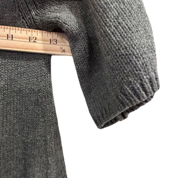 BCBGMaxAzria Cardi Sweater Gray Cotton Lambswool Long Cardigan Women’s XS - Picture 6 of 8